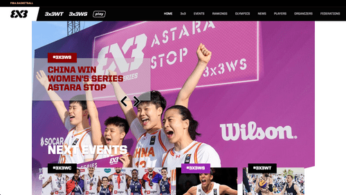 FIBA 3x3 Website